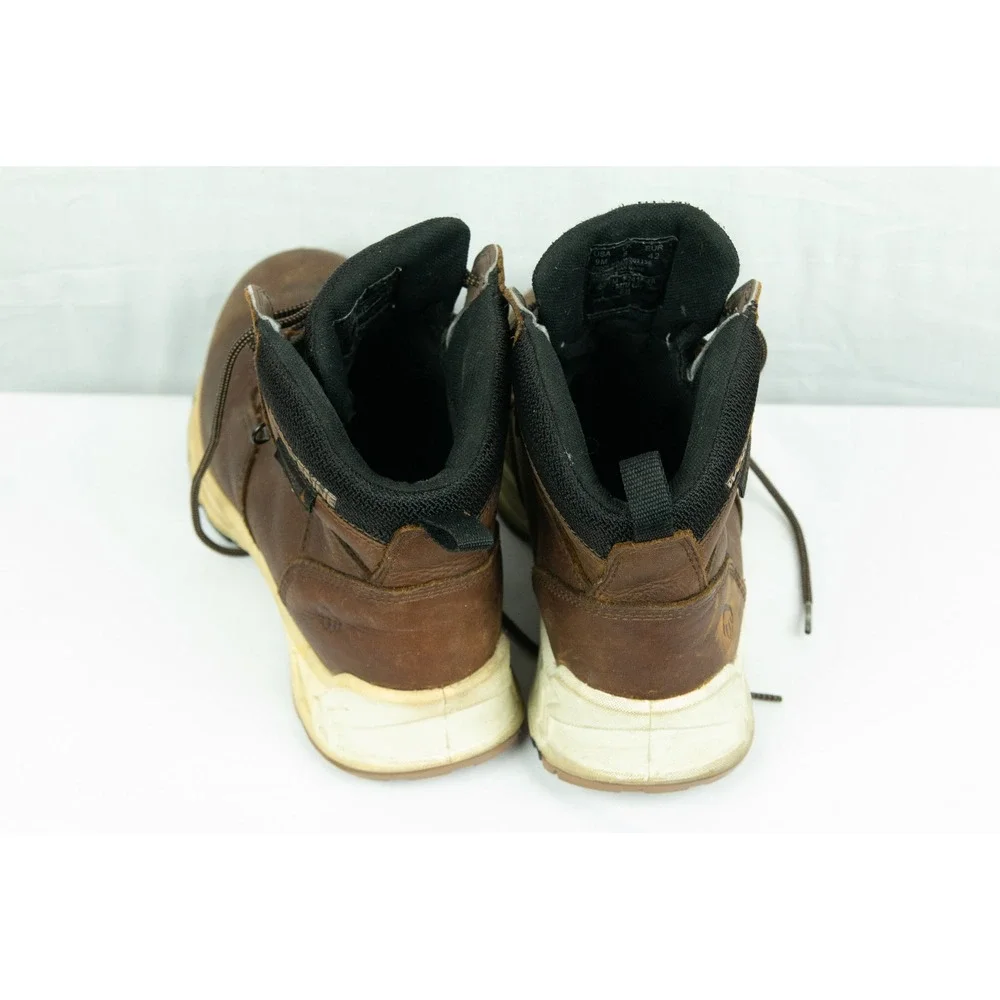 Wolverine Mens Brown Leather Waterproof Work Boots Lace Up Utility Shoes 9M
